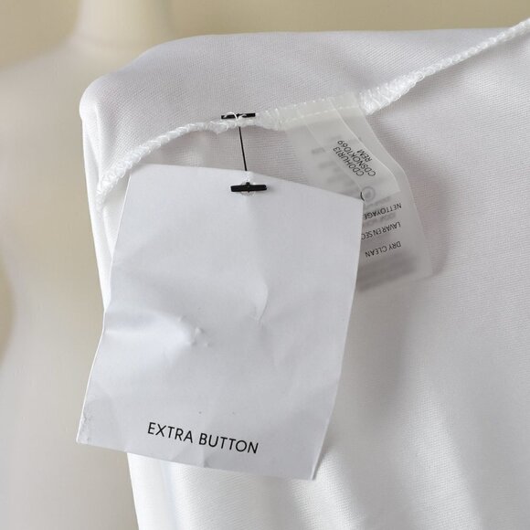 Calvin Klein Faux Wrap Chiffon Printed High Low Dress 16 NEW - Picture 9 of 9